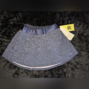Stylish Blue Polka Dot Skirt
